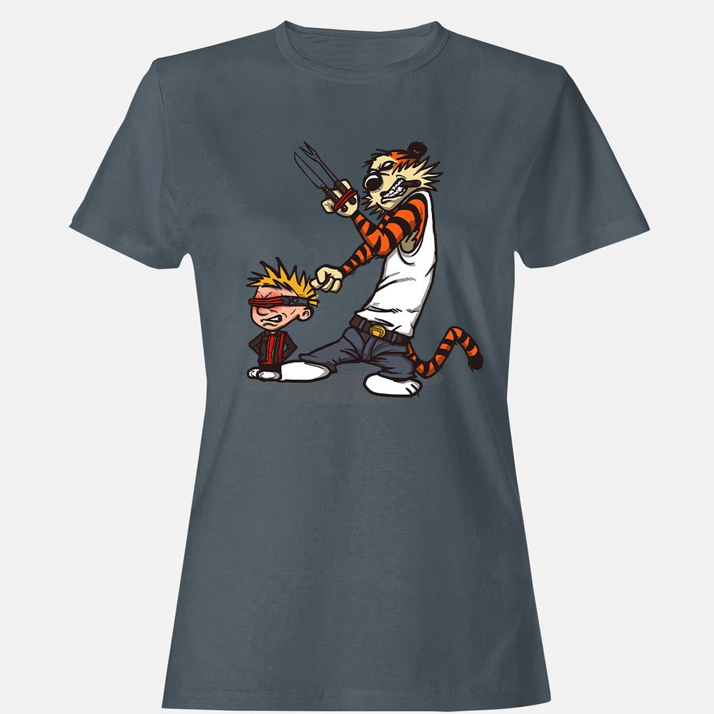 Women's T-Shirt - 6P5XEGXQ - Charcoal - 3
