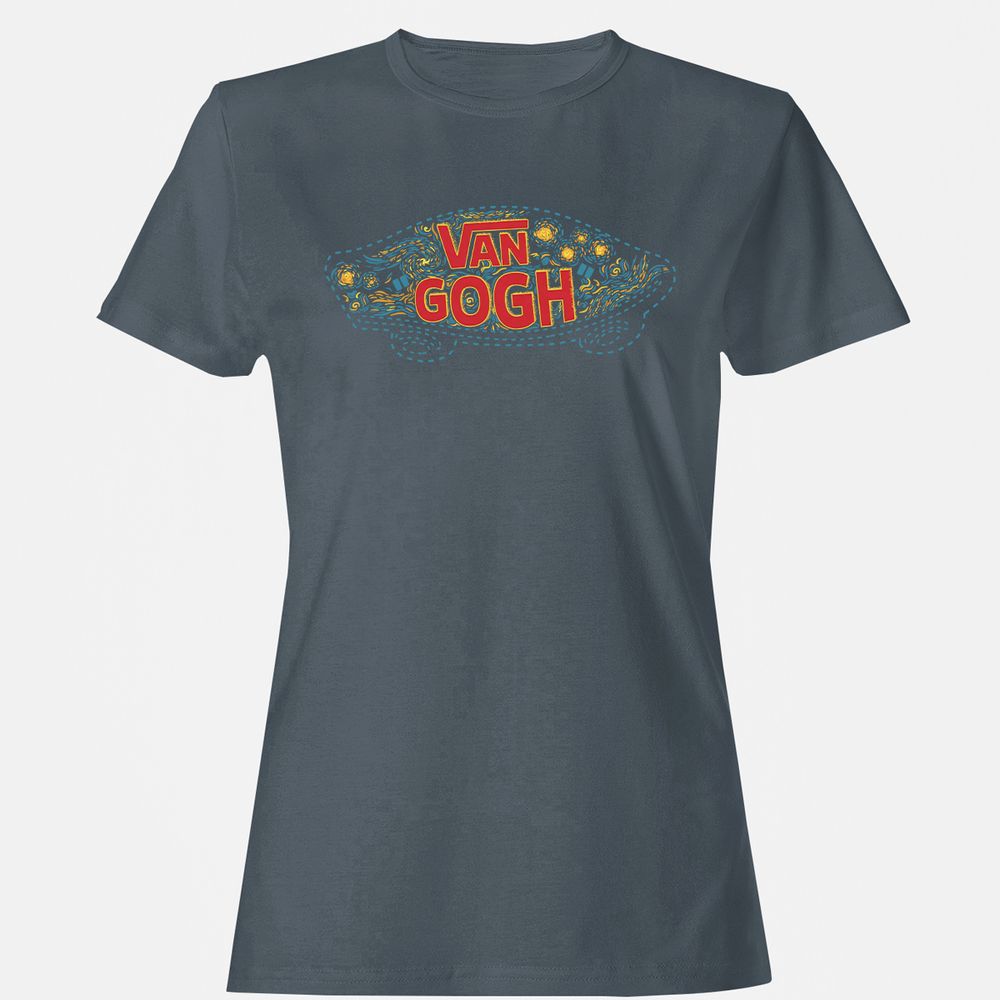 Women's T-Shirt - BR8CZEQM - Charcoal - 3