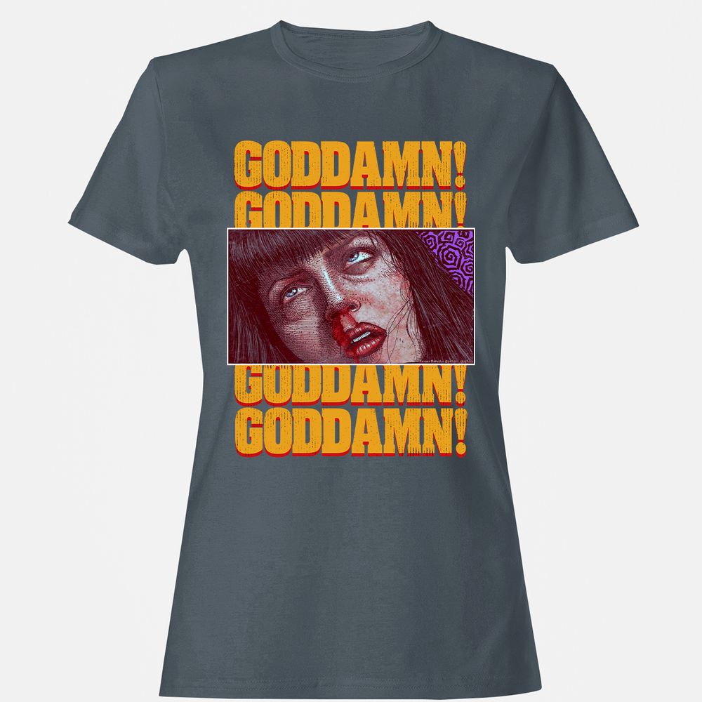 Women's T-Shirt - JHBD9G7J - Charcoal - 3