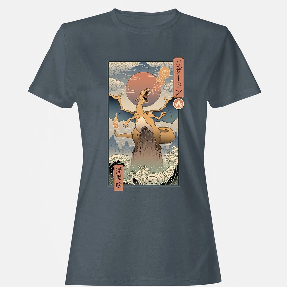 Women's T-Shirt - XNKDT5Y7 - Charcoal - 3