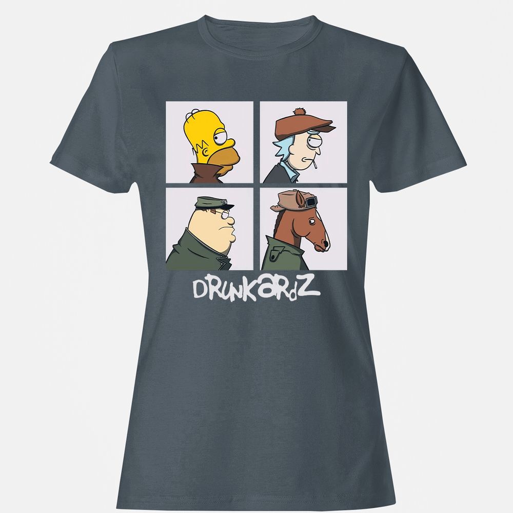 Women's T-Shirt - RE7Z8L93 - Charcoal - 3