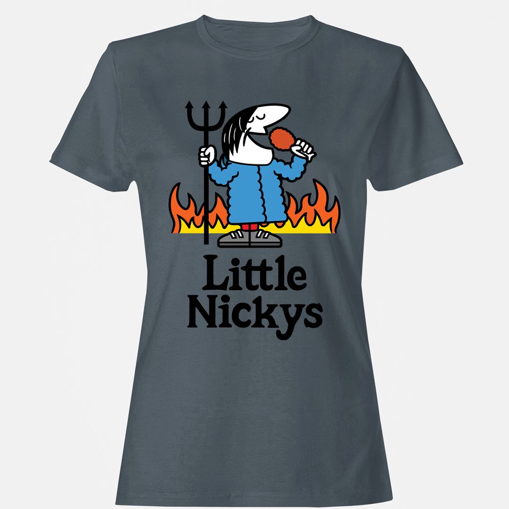 Women's T-Shirt - 61Q7YRGQ - Charcoal - 3