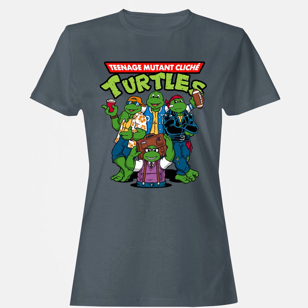 Women's T-Shirt - E8X6KG7S - Charcoal - 3