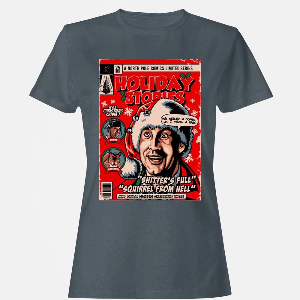 Women's T-Shirt - C3JL7KJ7 - Charcoal - 3