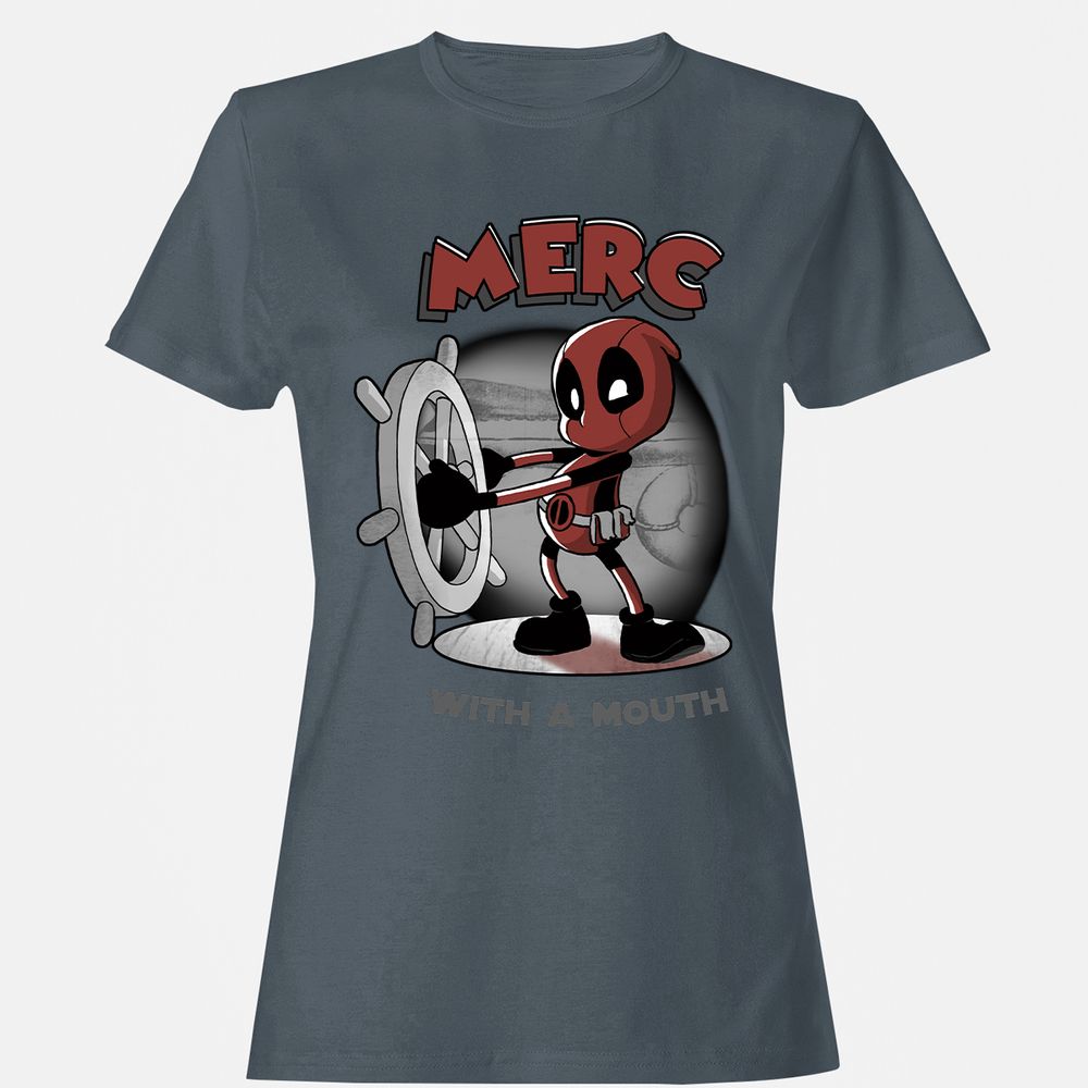 Women's T-Shirt - 91XD9FGA - Charcoal - 3