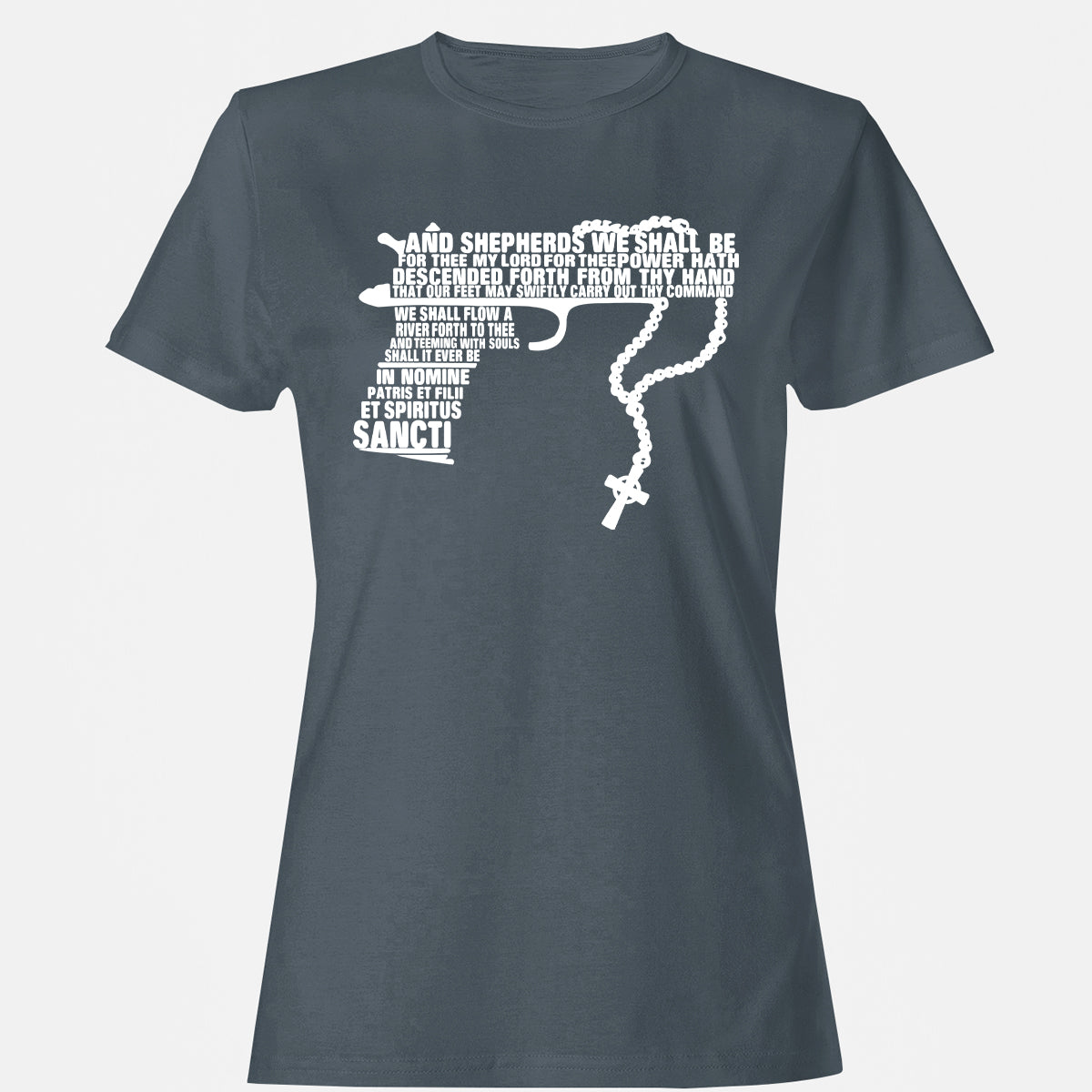 Women's T-Shirt - 6ZMWY9DY - Charcoal - 3