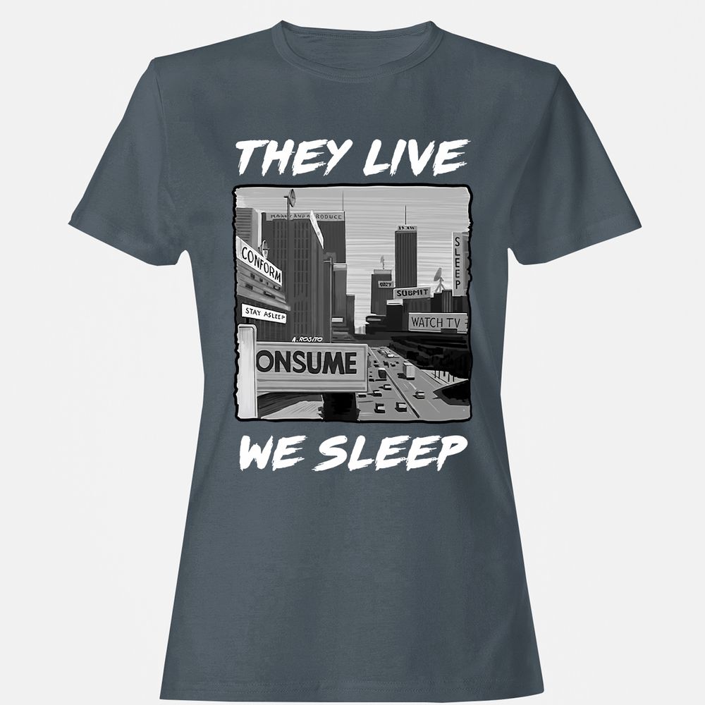 Women's T-Shirt - CR95SDLK - Charcoal - 3