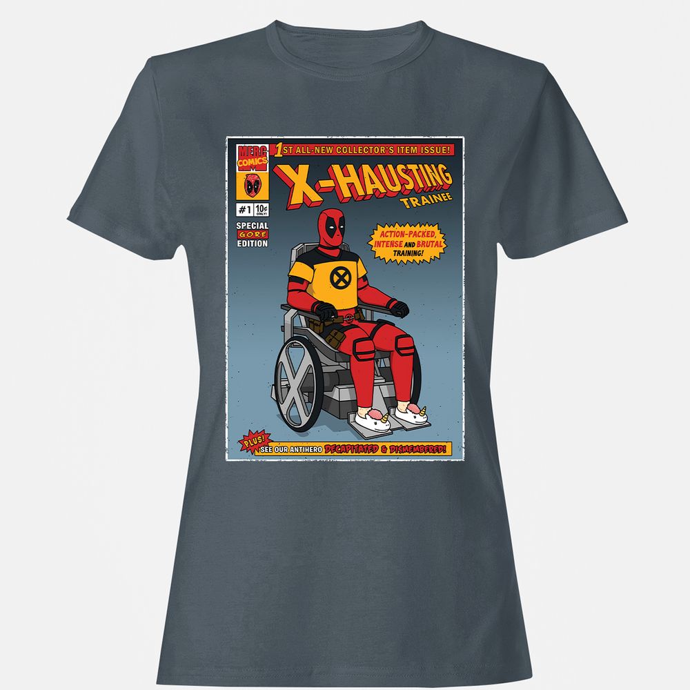 Women's T-Shirt - QKQH669X - Charcoal - 3