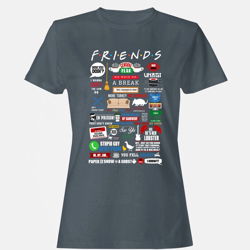 Women's T-Shirt - YC4DHBQ7 - Charcoal - 3