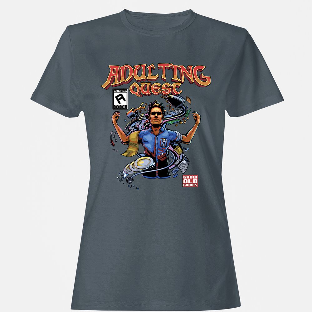 Women's T-Shirt - AT2CF5GD - Charcoal - 3