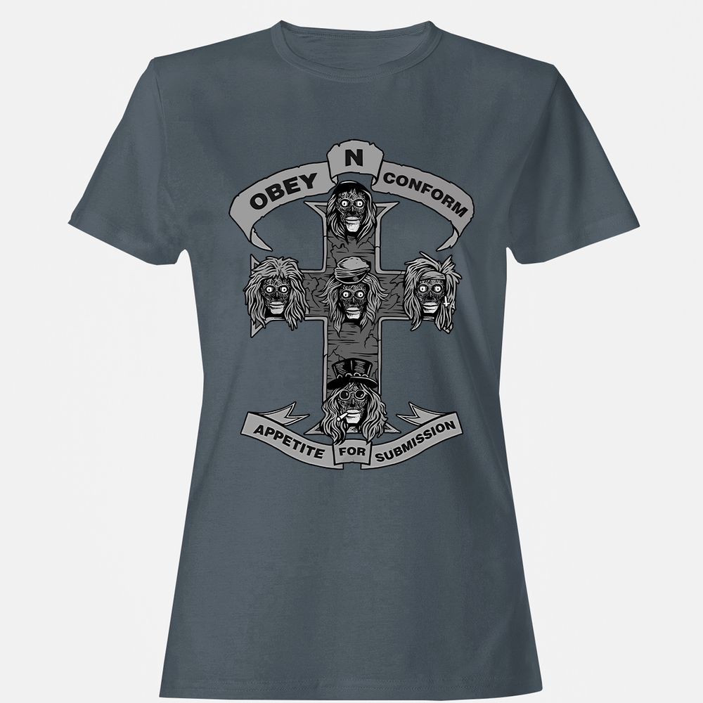 Women's T-Shirt - V1JKA5VG - Charcoal - 3