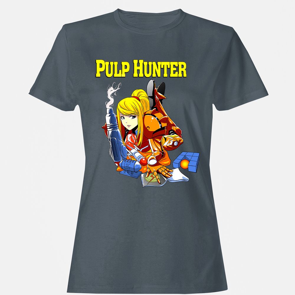 Women's T-Shirt - Q4HU9R7D - Charcoal - 3