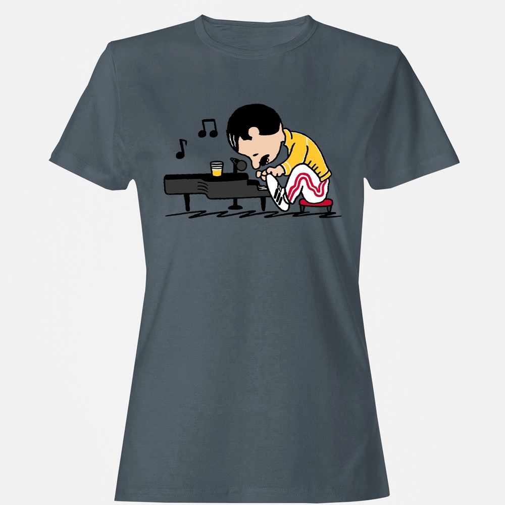 Women's T-Shirt - 47RYUEVM - Charcoal - 3