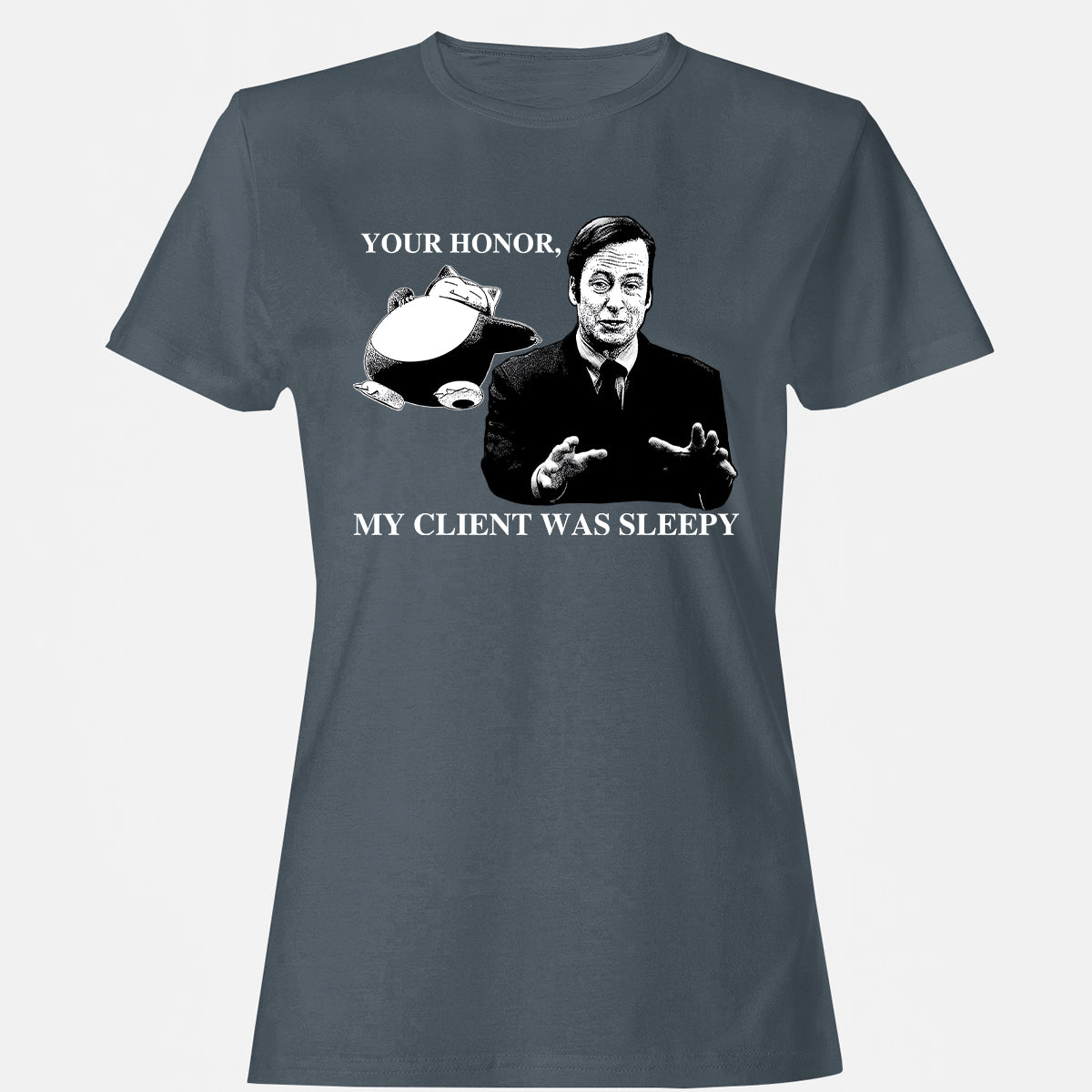 Women's T-Shirt - G6B88W4M - Charcoal - 3