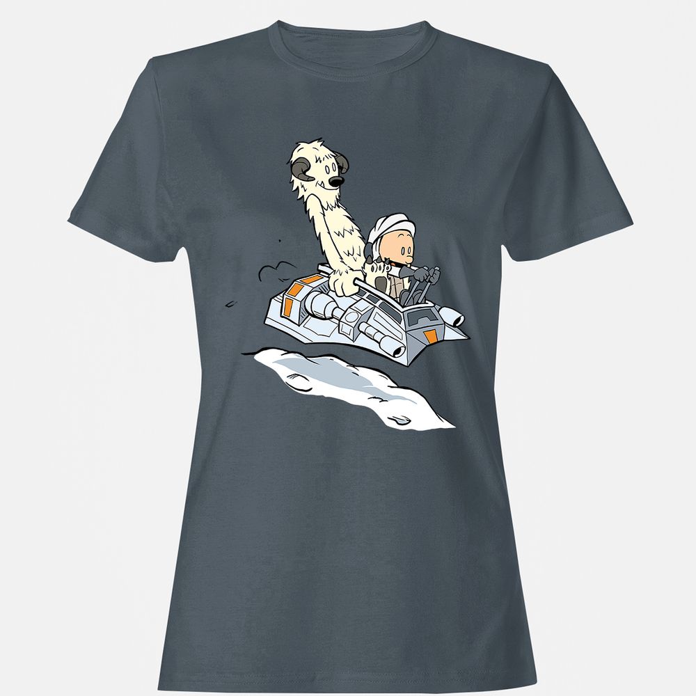 Women's T-Shirt - XGZ7QVV4 - Charcoal - 3