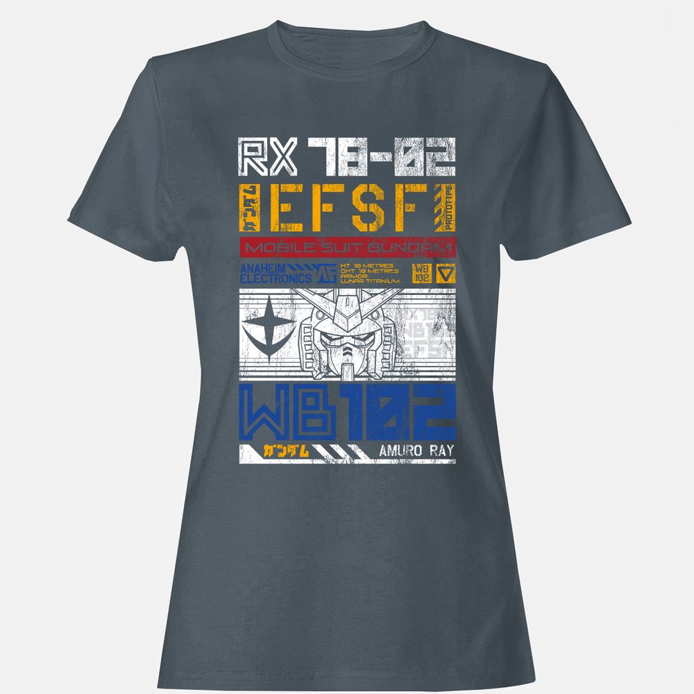 Women's T-Shirt - GNV27X6F - Charcoal - 3