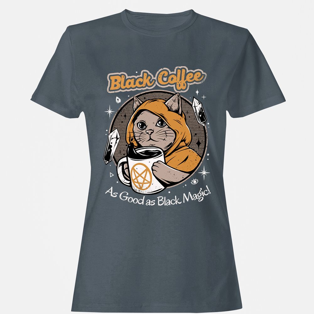 Women's T-Shirt - 8DYX6GUJ - Charcoal - 3