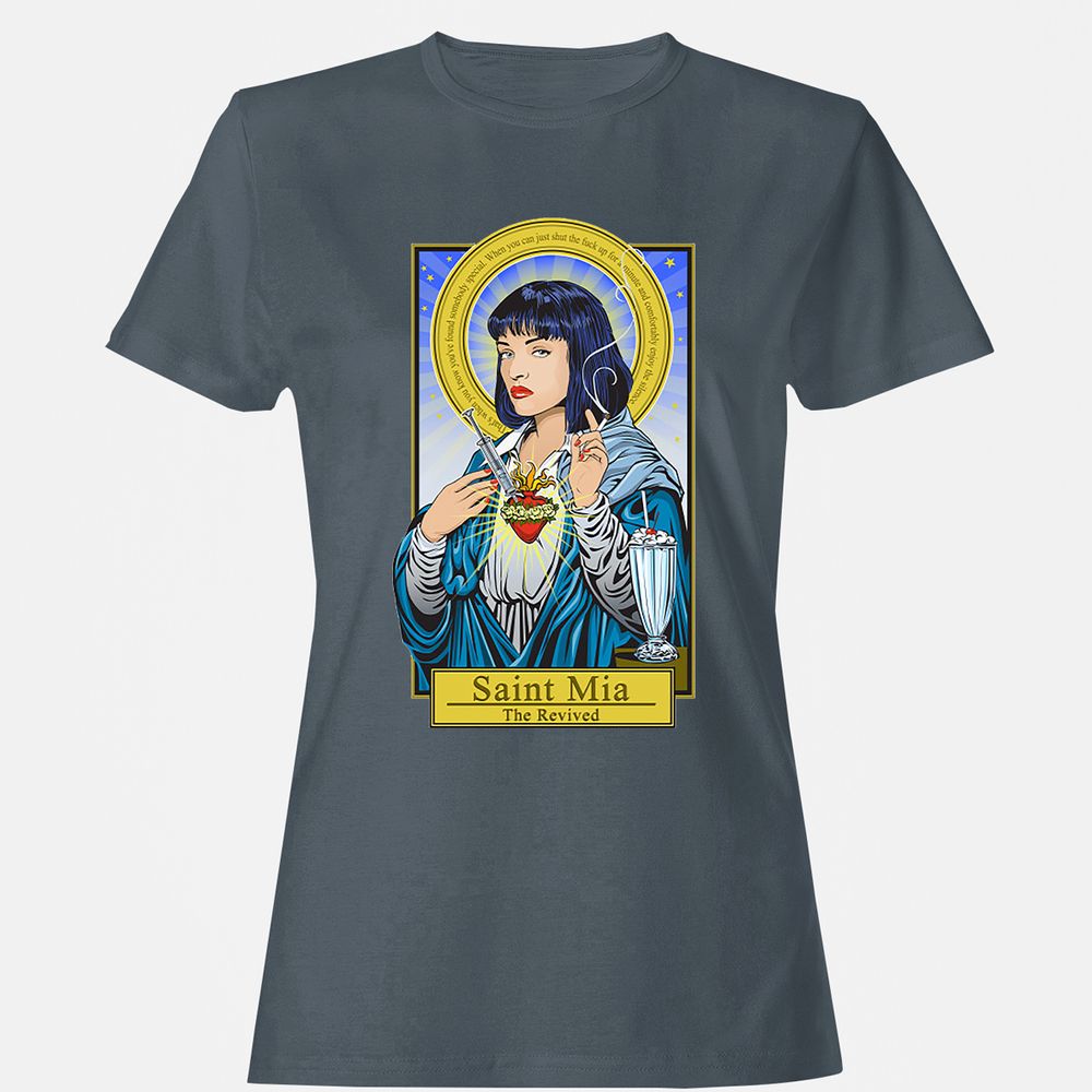 Women's T-Shirt - H87JDKXL - Charcoal - 3
