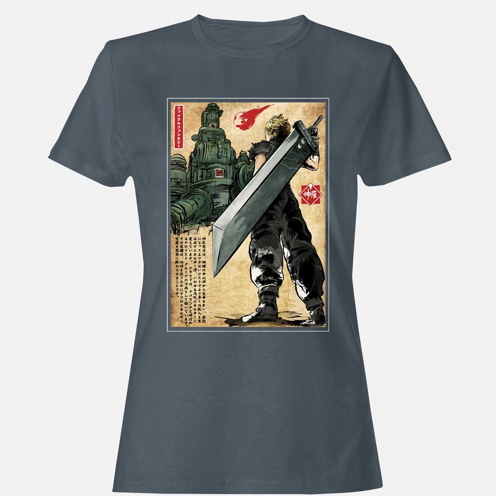 Women's T-Shirt - G7PZZUL3 - Charcoal - 3