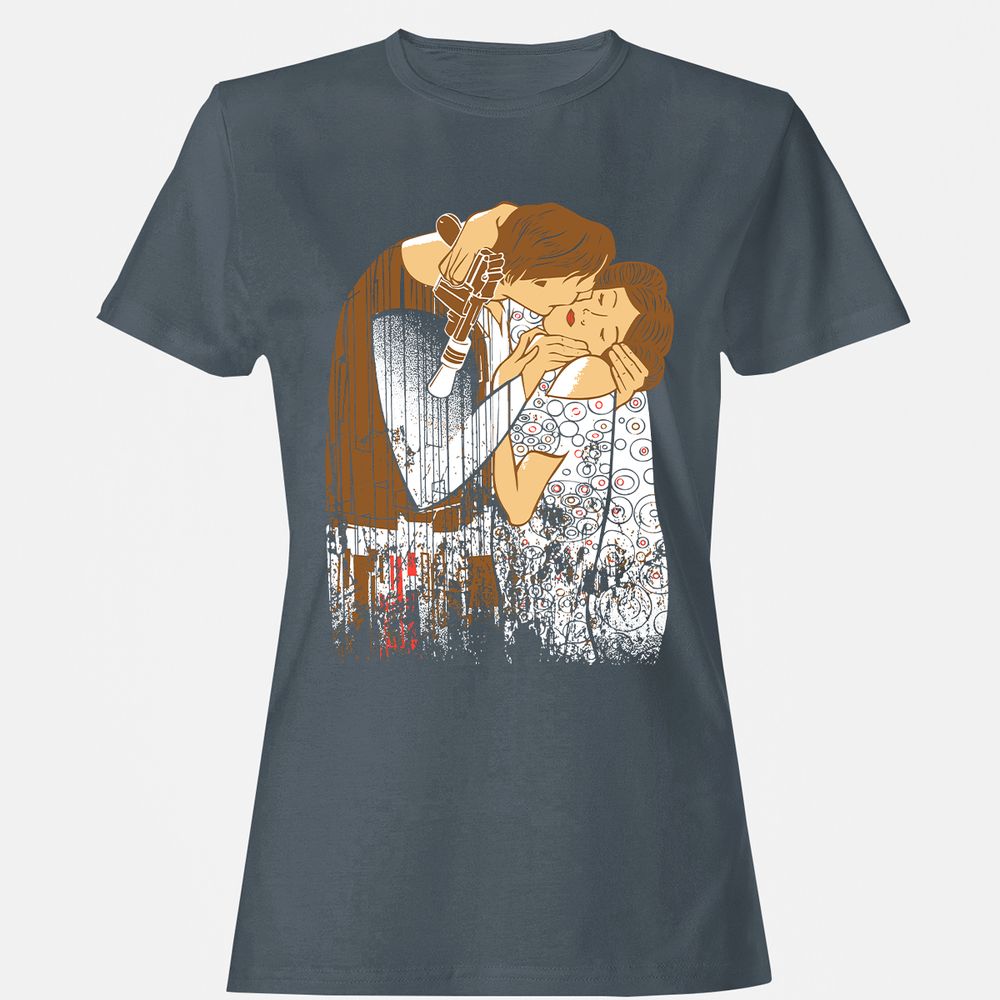 Women's T-Shirt - 8A13H4EQ - Charcoal - 3