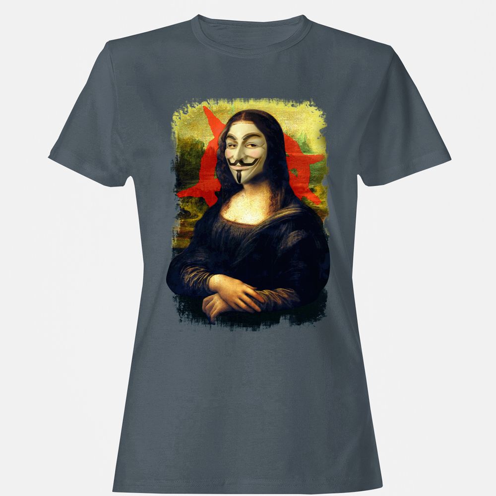 Women's T-Shirt - 63K4VP1Q - Charcoal - 3