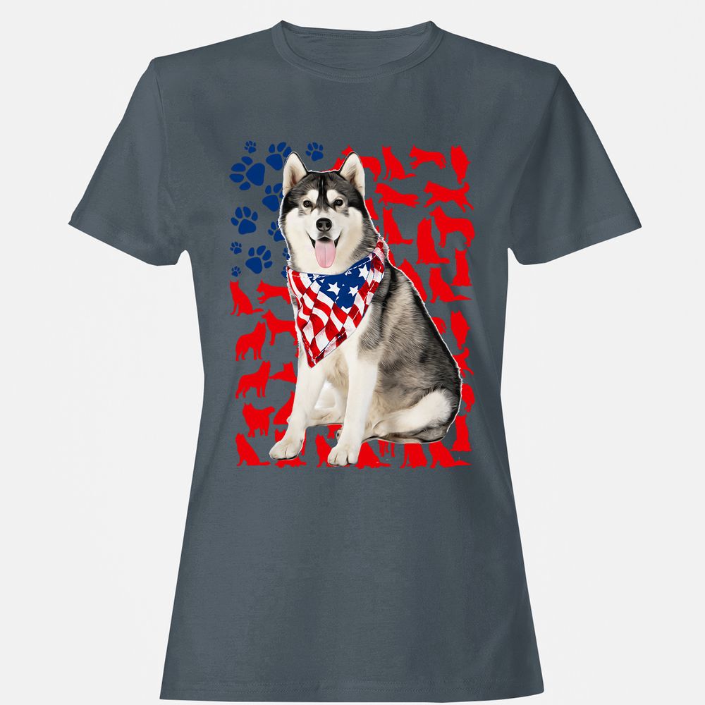 Women's T-Shirt - F6BKQ3DD - Charcoal - 3