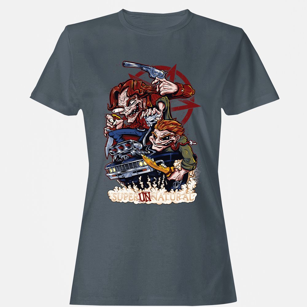 Women's T-Shirt - RNKY7E6M - Charcoal - 3