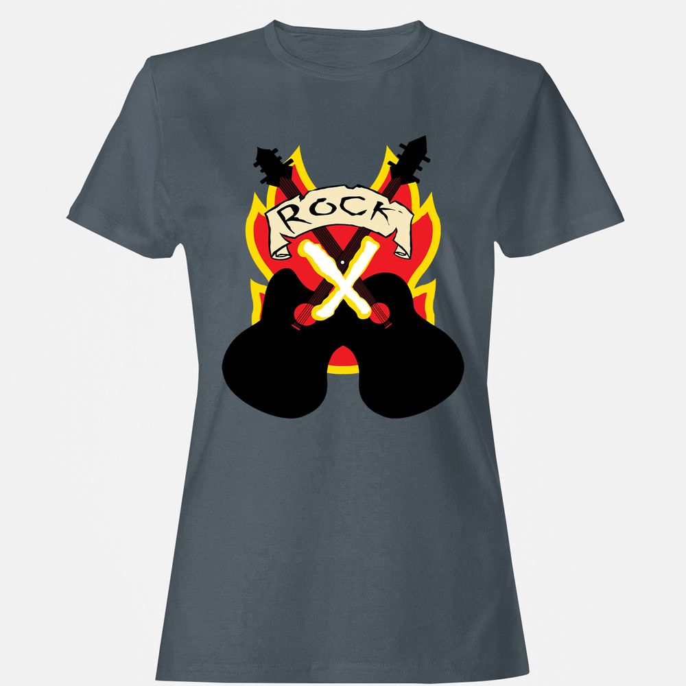 Women's T-Shirt - QHNG6FQM - Charcoal - 3