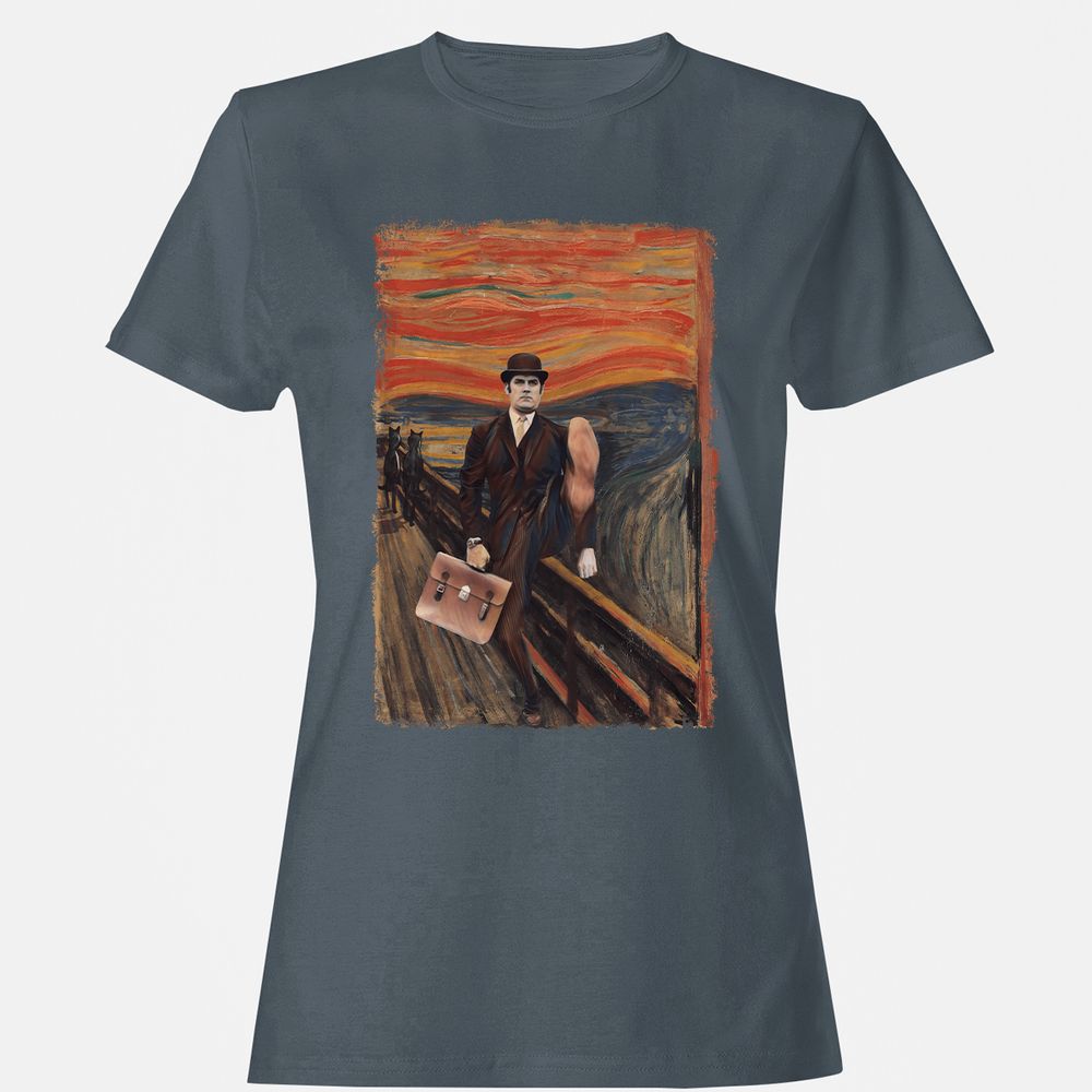 Women's T-Shirt - XUJ7U8VM - Charcoal - 3