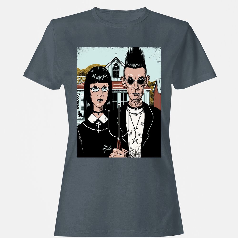 Women's T-Shirt - KY98DPD8 - Charcoal - 3