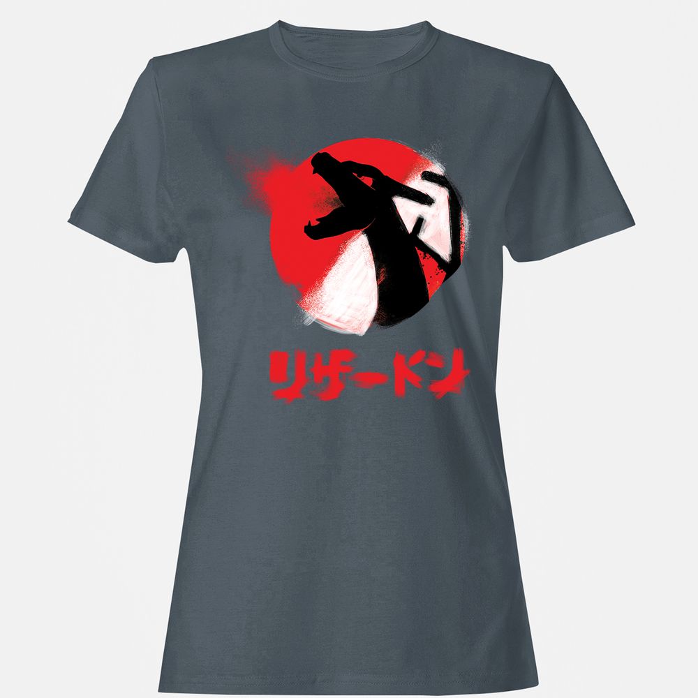 Women's T-Shirt - B5UZ6PCW - Charcoal - 3