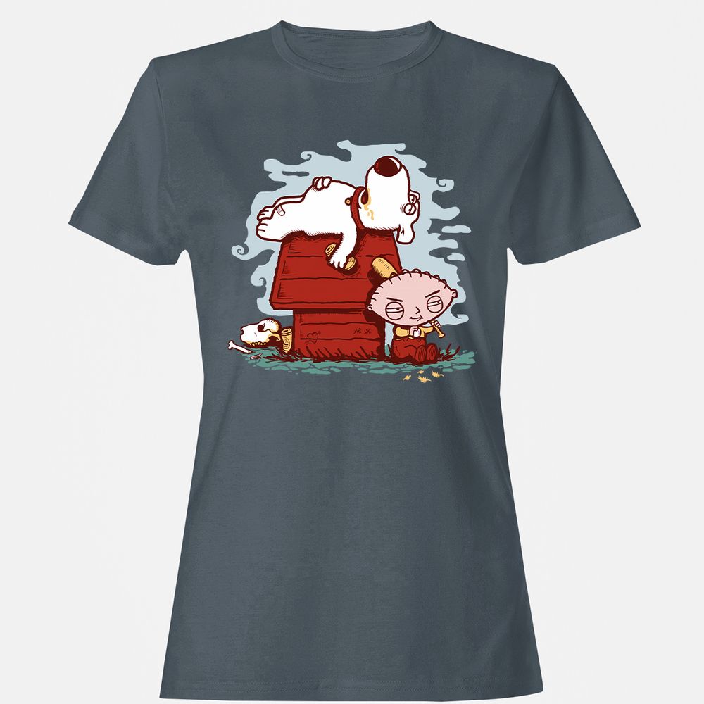 Women's T-Shirt - 8P5A1EDD - Charcoal - 3