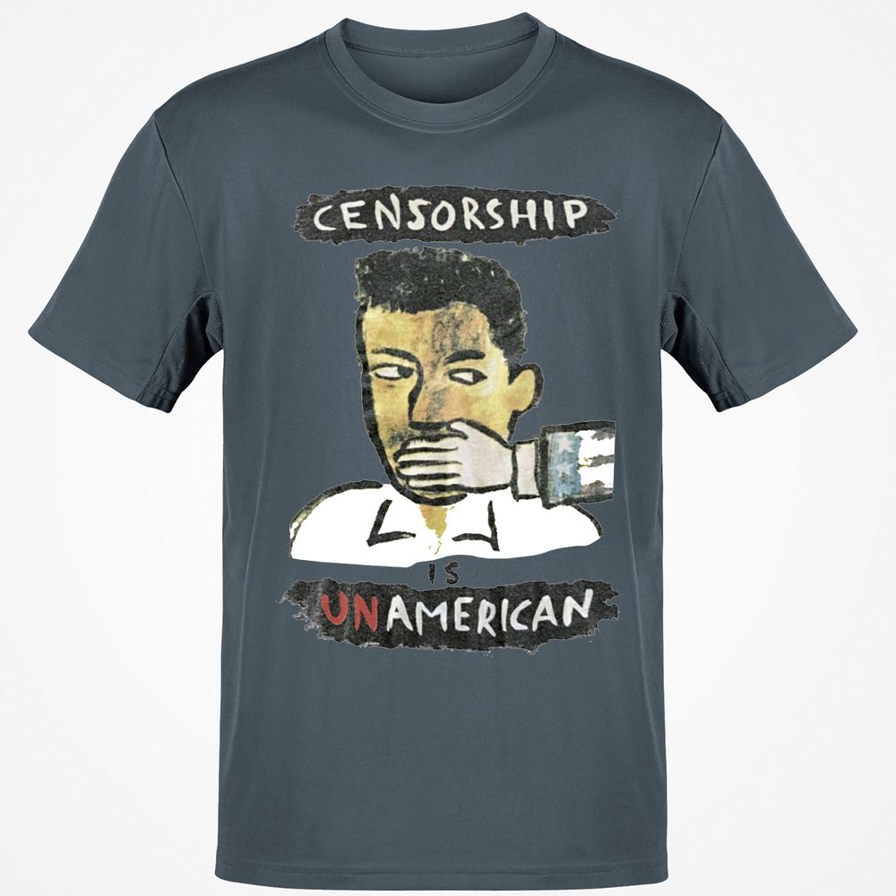 Censorship is Unamerican - Charcoal - 3