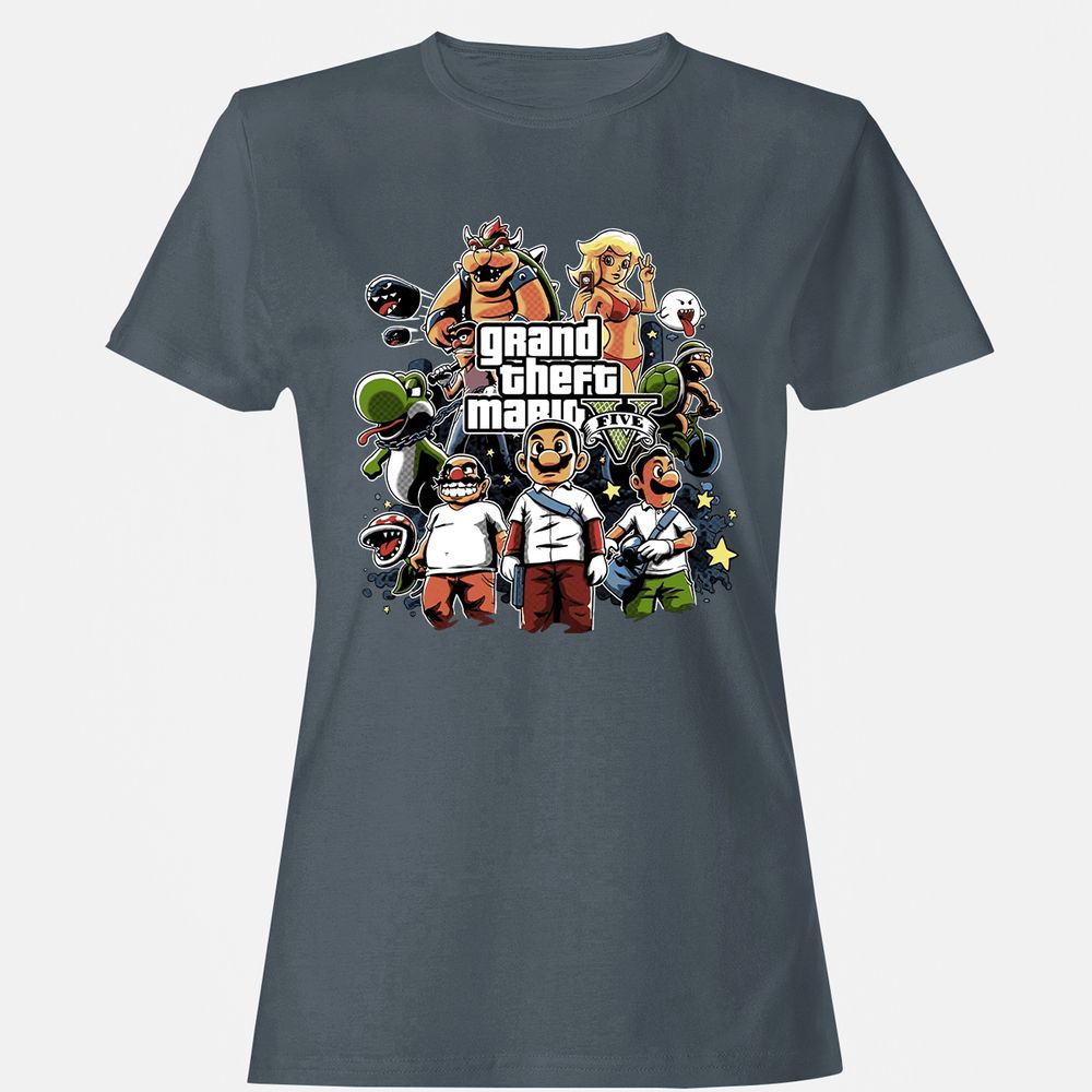 Women's T-Shirt - 456CRG4P - Charcoal - 3