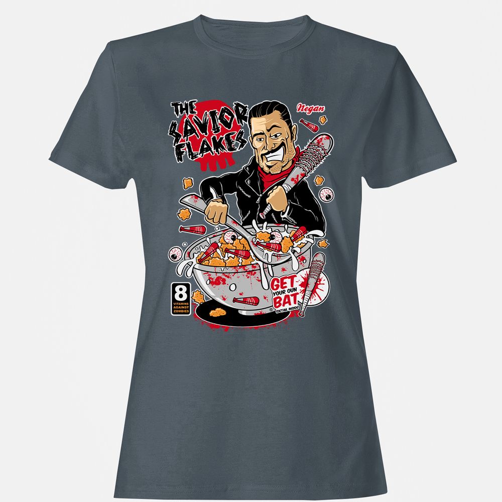 Women's T-Shirt - P6ZBSK4U - Charcoal - 3