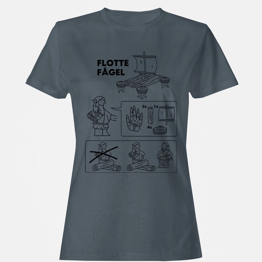 Women's T-Shirt - 3WZLPV9F - Charcoal - 3