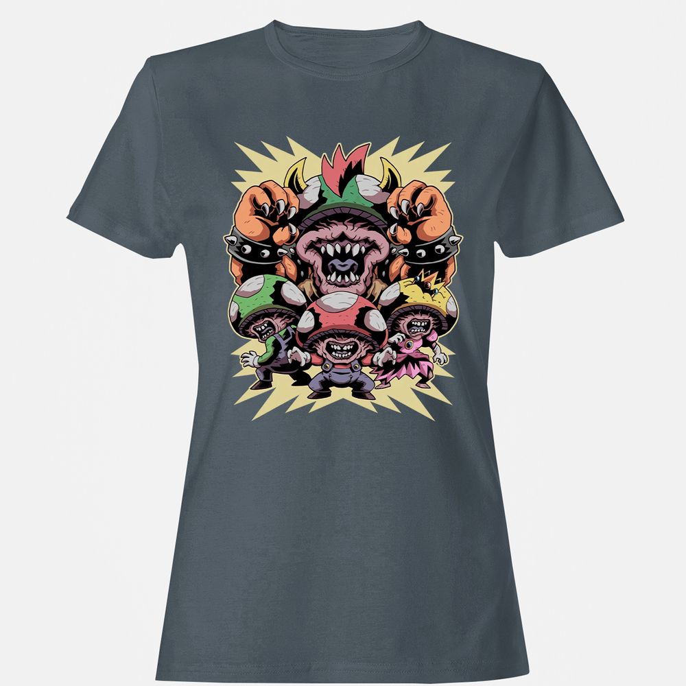 Women's T-Shirt - QN4ZDWRX - Charcoal - 3