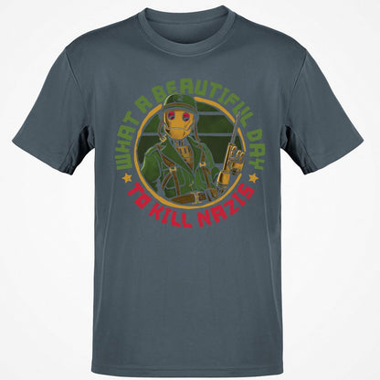 Classic Unisex T-Shirt - Q6T1GFBX - Charcoal - 3
