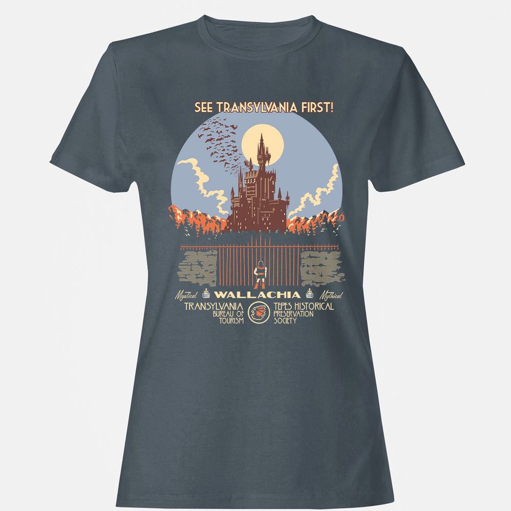 Women's T-Shirt - 8DZ25TYT - Charcoal - 3