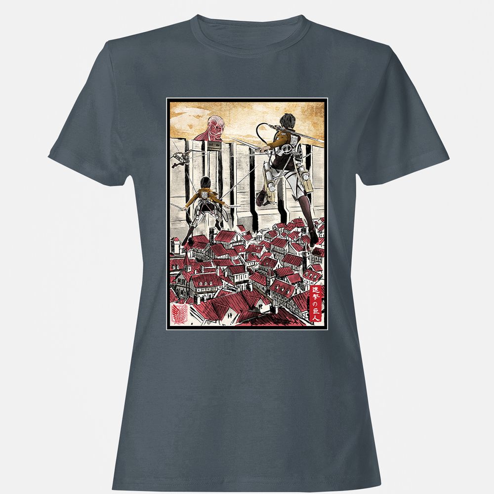 Women's T-Shirt - EJWCKTRY - Charcoal - 3