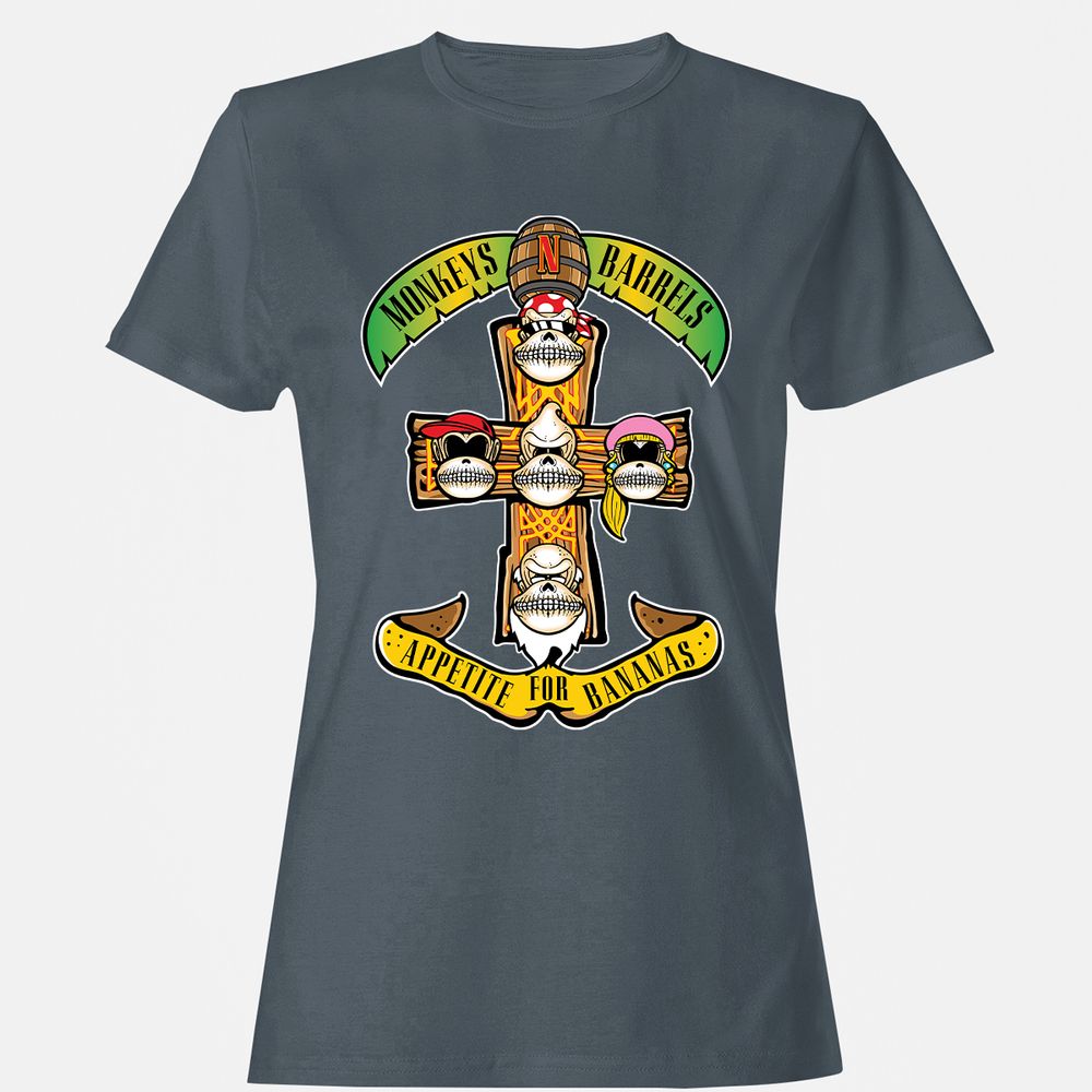 Women's T-Shirt - Y1UKQ8ZJ - Charcoal - 3