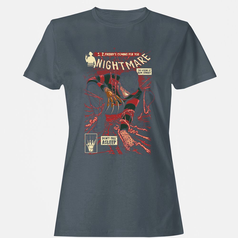 Women's T-Shirt - ZLBZ7P9P - Charcoal - 3