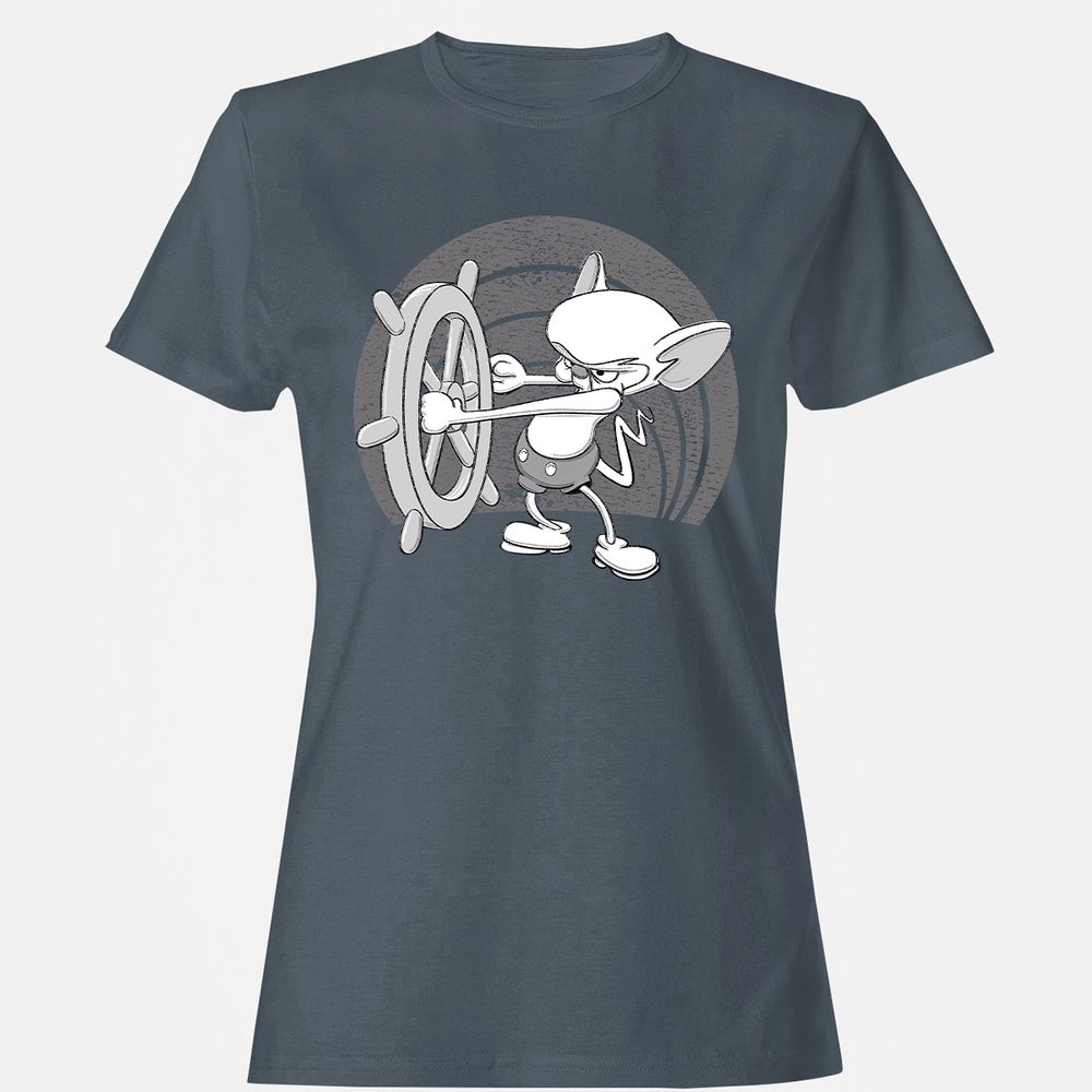 Women's T-Shirt - 7ER2Z8C2 - Charcoal - 3