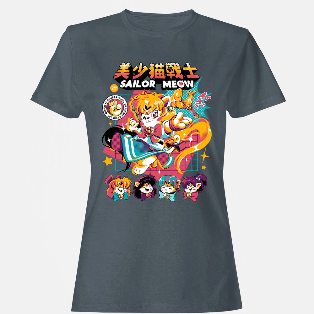 Women's T-Shirt - QTB7P63M - Charcoal - 3