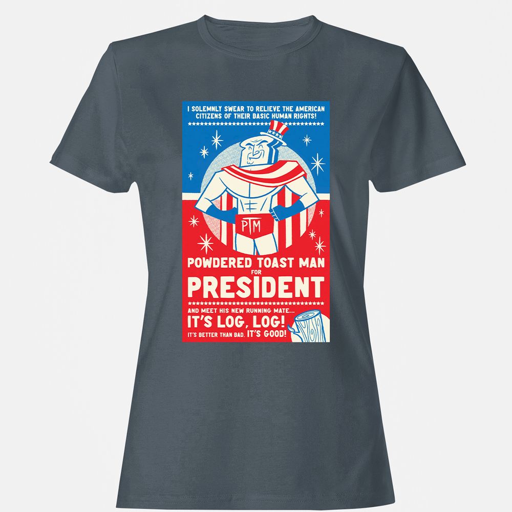 Women's T-Shirt - LVU3AWYQ - Charcoal - 3