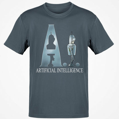 Classic Unisex T-Shirt - N124MVDD - Charcoal - 3