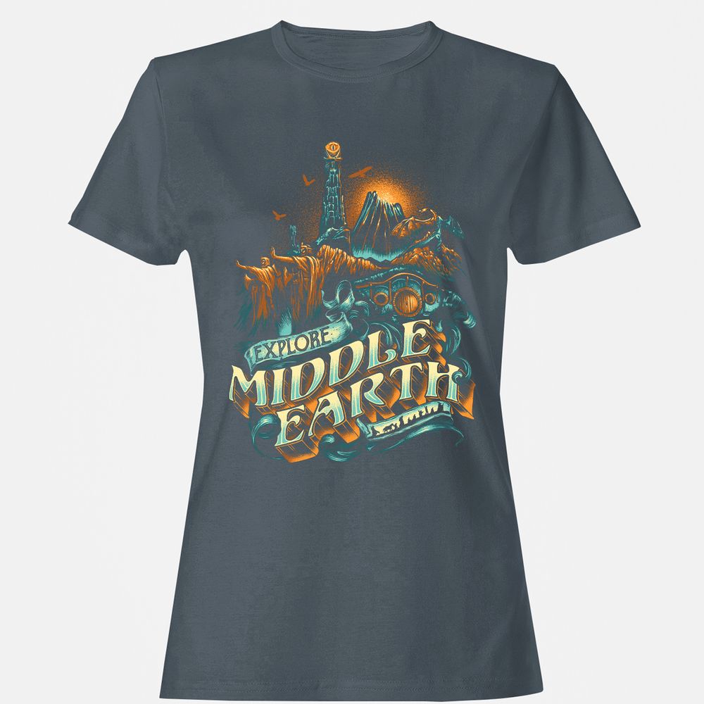 Women's T-Shirt - 9A3VMTK9 - Charcoal - 3