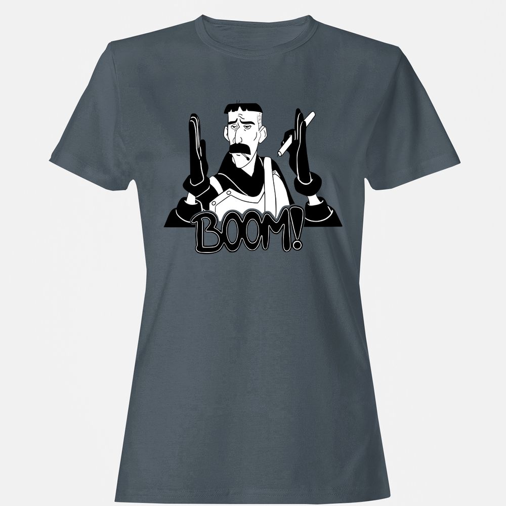 Women's T-Shirt - D7N9GNGX - Charcoal - 3