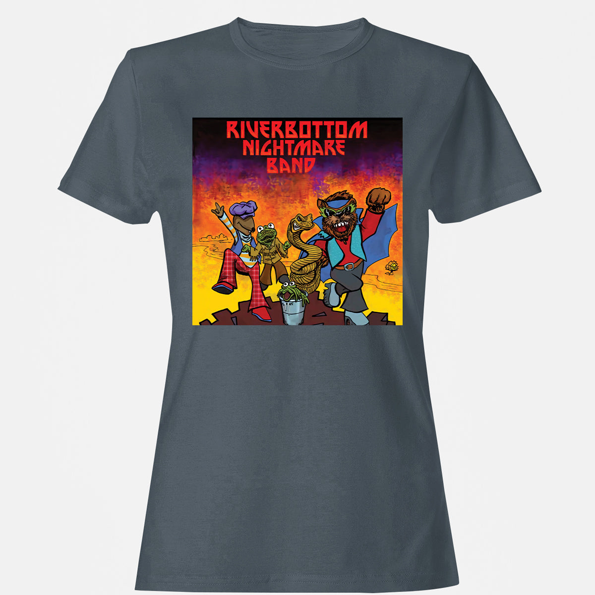 Women's T-Shirt - X4MDFJQ6 - Charcoal - 3