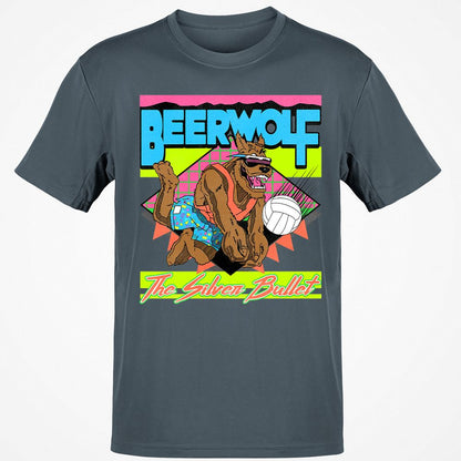 Retro Beach Wolf - Charcoal - 3